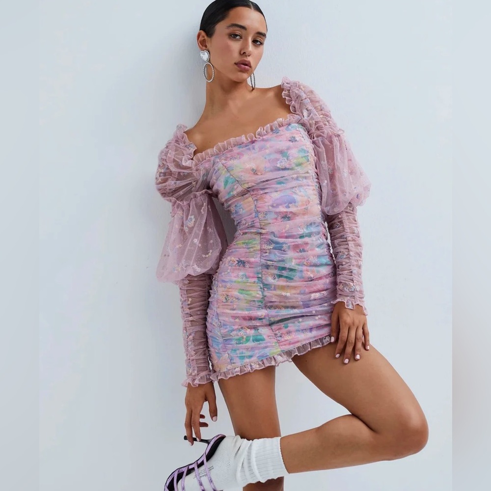 For Love & Lemons Imani Mini Dress size M BNWT